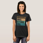 10 Year Old Awesome Since October 2012 10th Birth Tシャツ (正面フル)