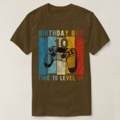10 Year Old Birthday Boy 10 Time to Level Up 10th  Tシャツ (デザイン正面)