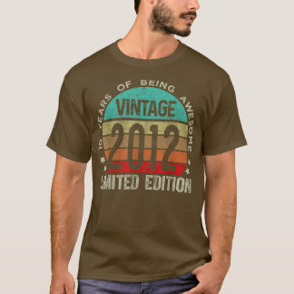 10 Year Old Gifts Vintage 2012 Limited Edition 10t Tシャツ