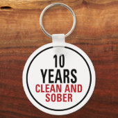 10 Years Clean and Sober キーホルダー (正面)
