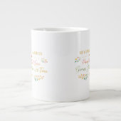 10 Years Married Elegant Anniversary Mug Gift ジャンボコーヒーマグカップ (正面)