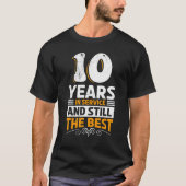 10 Years Of Service Work Anniversary Tシャツ (正面)