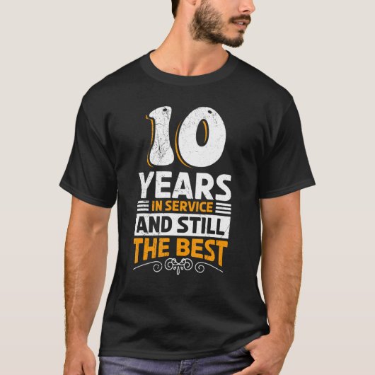 10 Years Of Service Work Anniversary Tシャツ (正面)