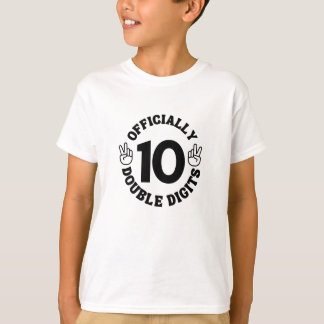 10 Years Old Birthday Double Digits For Kids Tシャツ