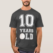 10 Years Old Golf Birthday  Boy 10th Birthday Tシャツ (正面)