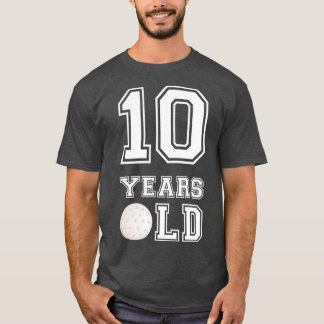 10 Years Old Golf Birthday  Boy 10th Birthday Tシャツ