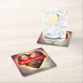 10ème éd. du Madras Day - Edition limitée  スクエアペーパーコースター (インサイチュ)