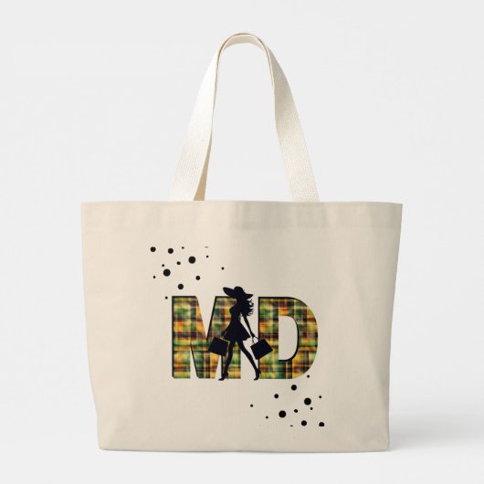 10ème éd. du Madras Day - Edition limitée ラージトートバッグ (裏面)