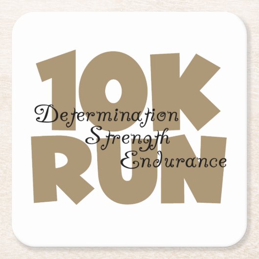 10Kタン走スポーツ走ズ スクエアペーパーコースター (正面)