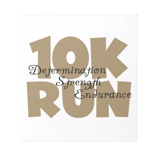 10Kタン走スポーツ走ズ ノートパッド (正面)