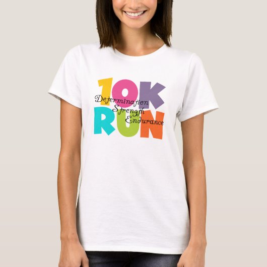 10K 走数々の Tシャツ (正面)