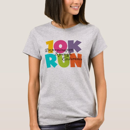10K 走数々の Tシャツ (正面)