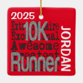10K Runner Extraordinaire CUSTOM セラミックオーナメント (裏面)