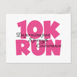 10km ピンク ランニング スポーツ ポストカード
