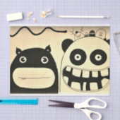 10lbティッシュペーパー、ハッピーモンスター紙製品 薄葉紙 (クラフト)