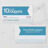 10LocalCoupons.comの名刺 名刺 (正面/裏面)