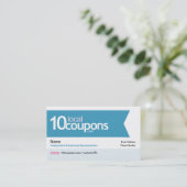 10LocalCoupons.comの名刺 名刺 (スタンド正面)
