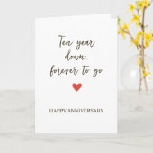 10st Anniversary – Ten Year Down Forever to Go カード (黄色い花)