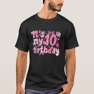 10thコケットをテーマにした誕生日10歳オールドガールCo Tシャツ