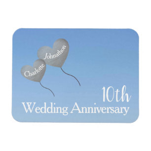 10thスズの結婚アニバーサリーギフト/お願い マグネット