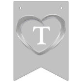 10thスズの結婚記念日のパーソナライズされた写真 バンティングフラッグ (第3の旗)