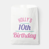 10thバースデーパーティーキャンディバッグ フェイバーバッグ (正面)