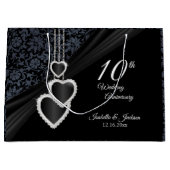 10thブラックオニキス&ホワイトアニバーサリー – 大 ラージペーパーバッグ (正面)