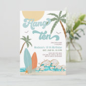 10thボーイサーフサーフィン誕生日ビーチパーティー 招待状 (スタンド正面)