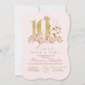 10thリトルプリンセス誕生日 招待状 (正面)