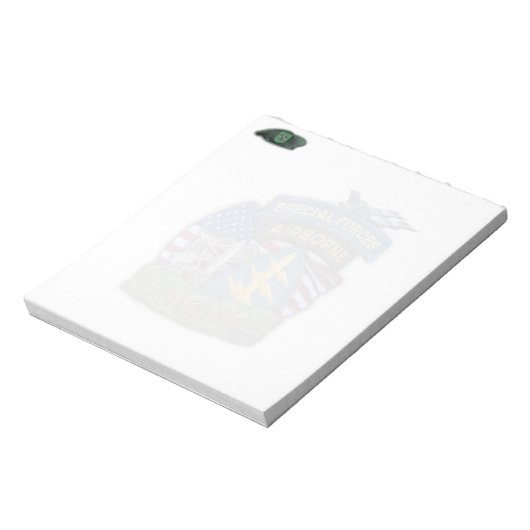 10th特殊部隊グリーンベレー退役軍人メモ帳 ノートパッド (回転)