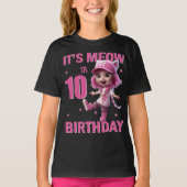 10th誕生日パーティー10歳素晴らし今日かわいい tシャツ (正面)