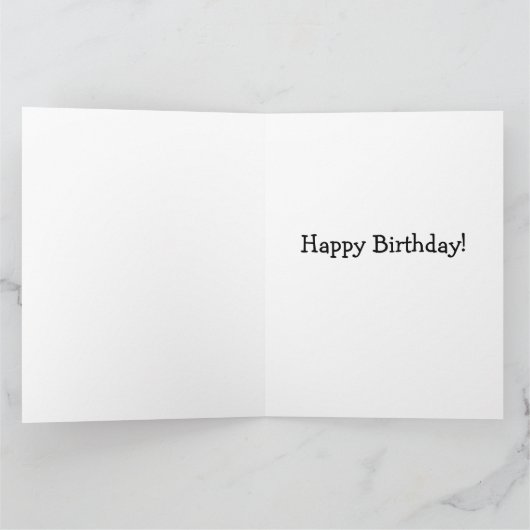 「10th」誕生日の「FRING DONKEY GREETING」 カード (内部)