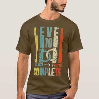 10th 10 year Wedding Anniversary Gift Retro Husban Tシャツ