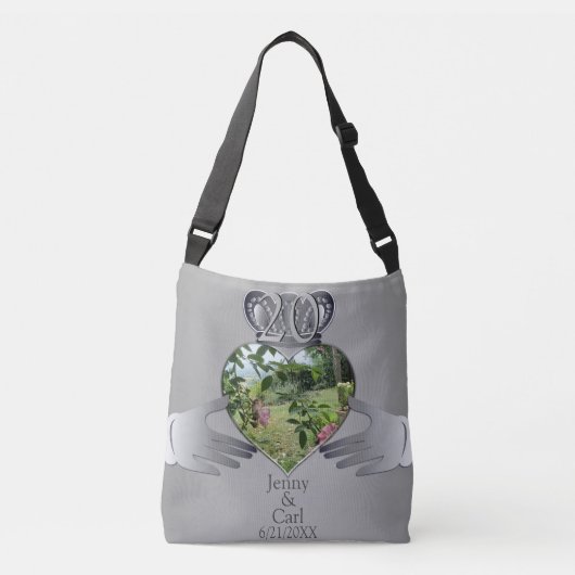 10th,11th,20th,25，写真記念日カラストート クロスボディバッグ (正面)