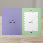 10th+Anniversary+add+name+purple+green カード