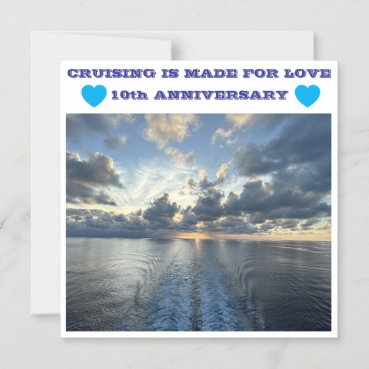 10th ANNIVERSARY CRUISE DOOR MAGNET マグネット招待状 (正面)