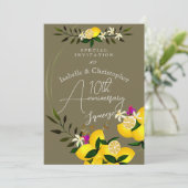 10th Anniversary Lemon Squeeze Wedding Invitation 招待状 (スタンド正面)