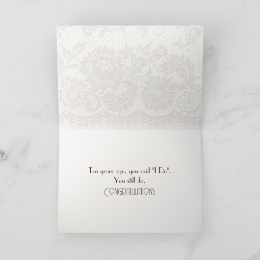 10th Anniversary Open Vintage Journal カード (内部)