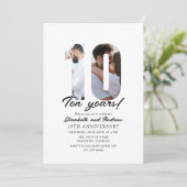 10th Anniversary with Photo Minimalist 招待状 (スタンド正面)