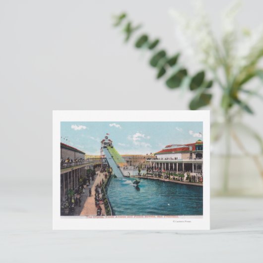 10th AveとFulton Stのチュートの景色 ポストカード (スタンド正面)