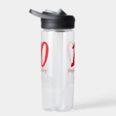 10th birthday add name date year redテンプレート ウォーターボトル (右面)