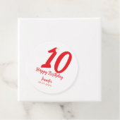 10th birthday add name date year redテンプレート フェイバータグ (インサイチュ)