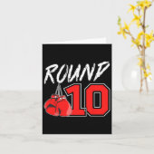 10th Birthday Boxing Boy 10 Year Old Boxer Bday Pa カード (黄色い花)