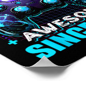 10th Birthday Boy Level 10 Gamer 10 Year Video Gam ポスター (角)