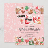 10th Birthday Christmas Party Invitation 招待状 (正面/裏面)