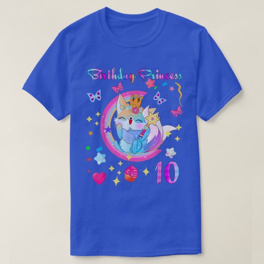 10th birthday Fo Lover 10 year old Gift Birthday P Tシャツ (デザイン正面)