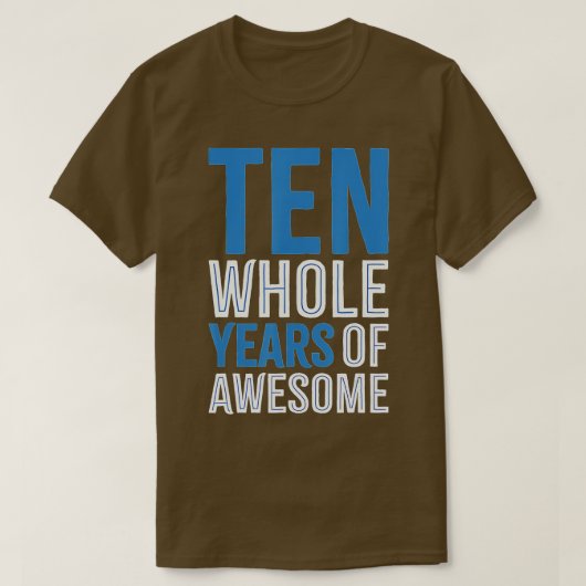 10th Birthday  Gift Boy Age 10 Ten Year Old Boys S Tシャツ (デザイン正面)