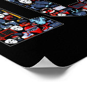 10th Birthday Ice Hockey Themed 10 Year Old Party  ポスター (角)