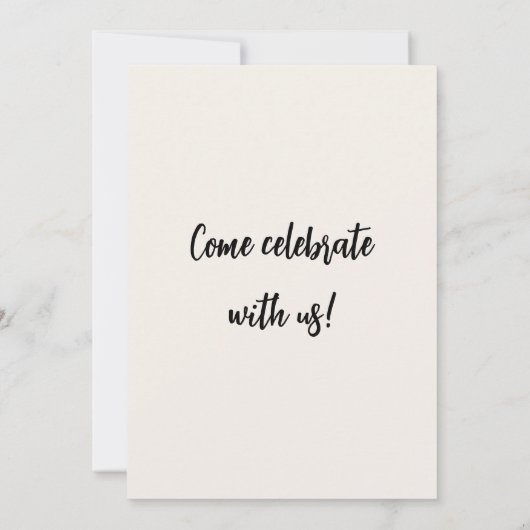 10th Birthday Invitation - Number 10 招待状 (裏面)