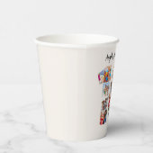 10th Birthday Photo Collage Number 10 Paper Cup 紙コップ (右)